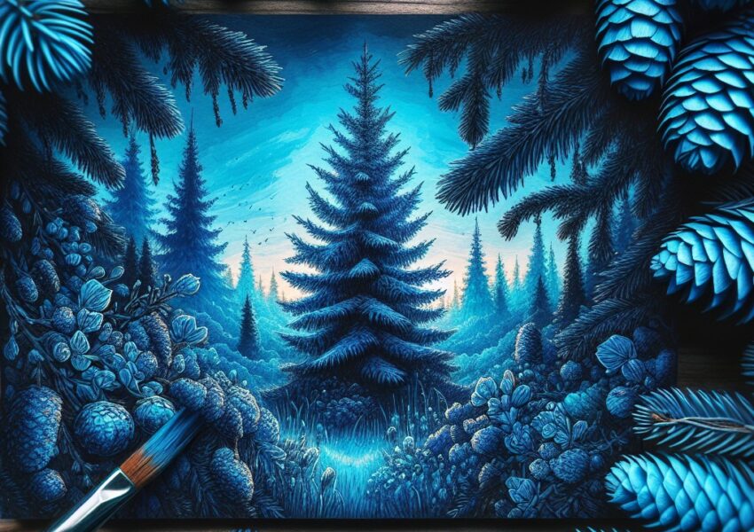 Blau Fichte